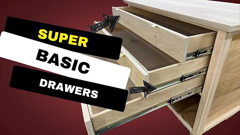 Building and Installing Super Basic Drawers