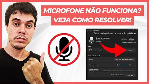 MICROFONE NÃO FUNCIONA? VEJA COMO RESOLVER!