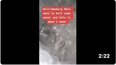 MAN BOILS OHIO TAP WATER AND THIS IS WHAT HE SAW