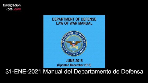 31-ENE-2021 Manual del Departamento de Defensa