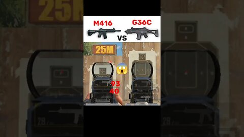 M416 VS G36C damage 😱 #pubg #pubgtipsandtricks #pubgmobile