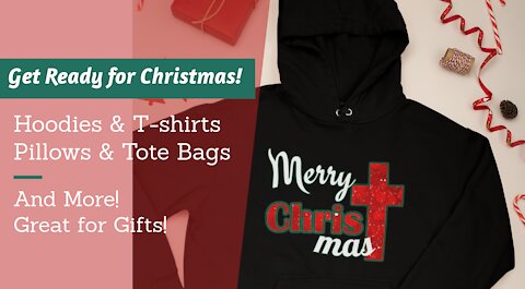 Get Ready for Christmas T-Shirts Hoodies Mockup Video