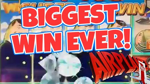 THE BIGGEST AIRPLANE SLOT JACKPOT EVER RECORDED!!!