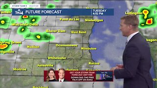 Warm, humid Tuesday in store with a chance for isolated showers