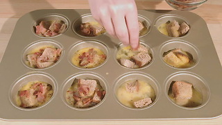 Full Breakfast Casserole Muffins [SQUARE]