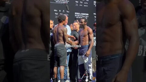 Weigh In Crawford vs Spence so much respect and no trash talk.