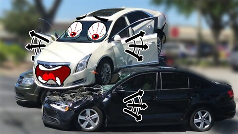 Car crash by doodles in real life || Funny 😂 doodles in action || truly satisfying.