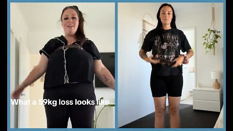 59 kg weight loss transformation