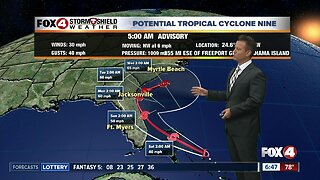 Tropical Storm Humberto Forming