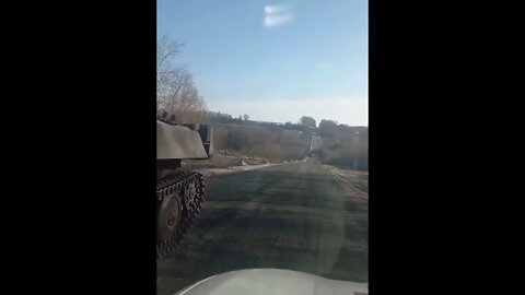 Ukraine War - Russian vehicle out of fuel