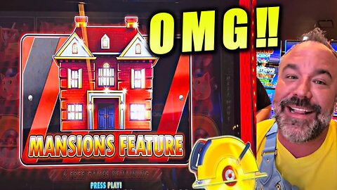 🥵OMG! MY 1st EVER MANSION FEATURE AT A NEW CASINO!! MASSIVE JACKPOT Huff N' More Puff Slot