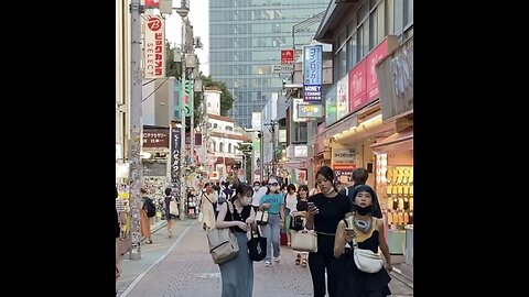 Walking in the street of Japan