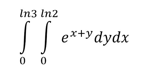 Calculus Help: Double Integrals: e^(x+y) dydx - Basic Integration