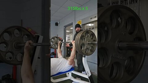 315lbs x 5 reps, Crazy old man