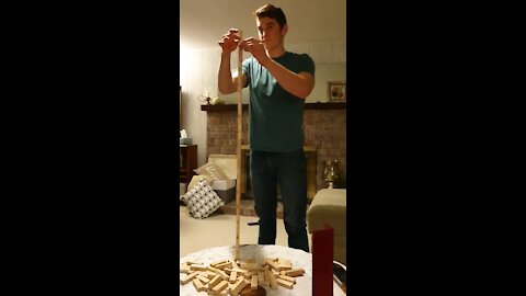 World Record Jenga Block Single Block Stack