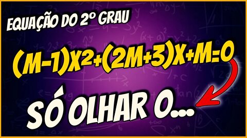 (E O DELTA?) EQUAÇÃO E FUNÇÃO POLINOMIAL DO SEGUNDO GRAU | Use Bhaskara #proftheago