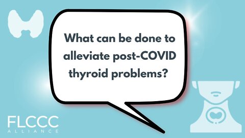 What can be done to alleviate post-COVID thyroid problems?