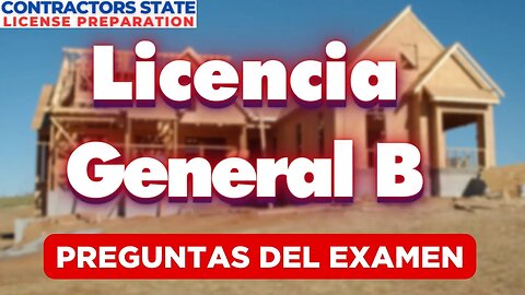 Licencia De Contratista: Pase Su General B