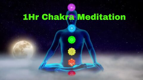 1 Hr Chakra night time meditation for stress relief, best sleep