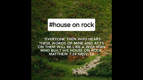 House on rock #bibleverseoftheday📖😇 #biblebuild #biblequote #Bible #biblescripture