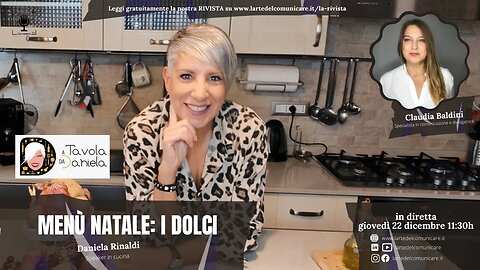 Menù di Natale: i dolci - con Daniela Rinaldi