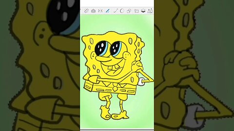 Desenhando o BOB ESPONJA #arte #drawing #desenho #spongebob #cartoon #nerd #otaku #anime #manga