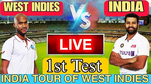 🔴LIVE CRICKET MATCH TODAY | CRICKET LIVE | 1st TEST | WI vs IND LIVE MATCH TODAY | Cricket 22