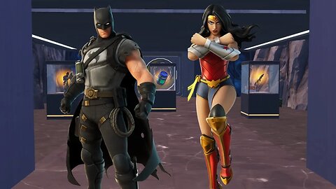 Batman and Wonder Woman destroy Duo Fortnite lobby