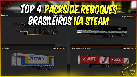 TOP 4 PACK REBOQUES BRASILEIROS NA STEAM PARA EURO TRUCK SIMULATOR 2 1.46