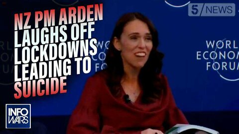 VIDEO: New Zealand PM Laughs When Talking About Lockdowns Leading to Mass Suicide -