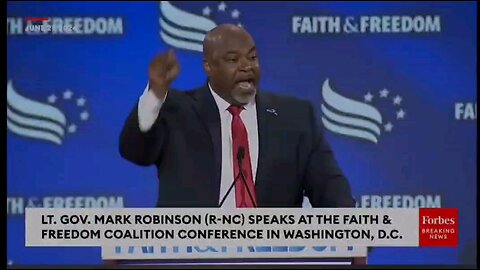 VP CHOICE? Mark Robinson amazing speach I heard in some time his head and heart in the right place