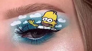 Artista cria maquilhagem inspirada nos Simpsons