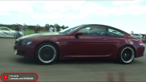 😎Mercedes SLS AMG vs Dinan 5,8 liter stroker BMW M6. Russia vs Sweden event 😎