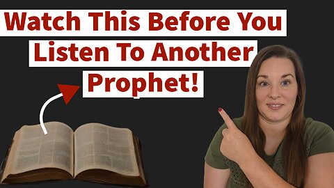 Serious Warning About Listening to Today's Prophets! 🤯