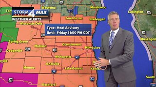 Heat advisory begins at noon Thursday