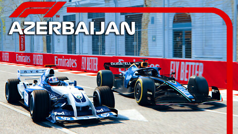 F1 2022 (FW44) vs F1 2004 (FW26) | Azerbaijan GP | Assetto Corsa Reshade