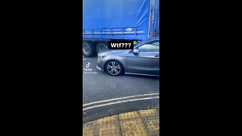 LORRY DESTROYS MERCEDES