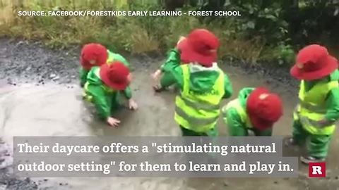 Puddles Bring Joy To Small Explorers