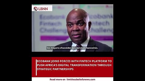 Game-Changer Alert: Ecobank & Fintech Partner Transforming Banking in Africa! #ecobank #fintech