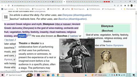 PANTHEON ENTRY #6: "DIONYSUS" HIDDEN FALSE GODS OF CHRISTIANITY