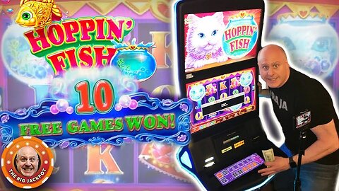 High Limit Konami Slots 🐱 Hoppin Fish Bonus Jackpot + Fortune Stacks & Bull Mystery Max Bet Wins!