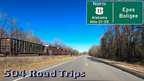 Road Trip #872 - US-11 N - Alabama Mile 21-35 - Epes/Boligee