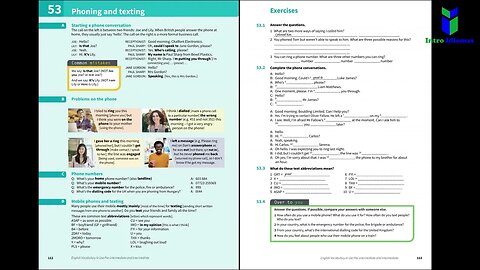 052 - 055 - Words and phrases about - COMMUNICATION and TECHNOLOGY - ENGLISH VOCABULARY IN USE