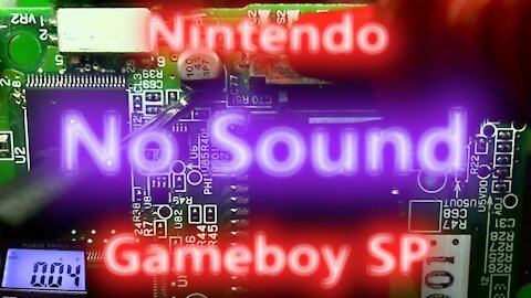 057 - Gameboy Advance SP - No Sound