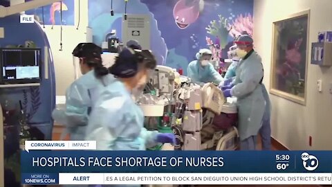 Hospitals face shortage of nurses