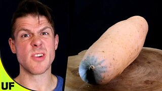 Pink Banana Squash Taste Test | Unusual Foods