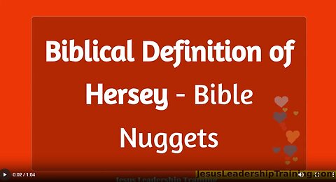 Biblical Definition of Hersey