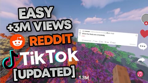 Get +3M Views on TikTok with Minecraft and Reddit