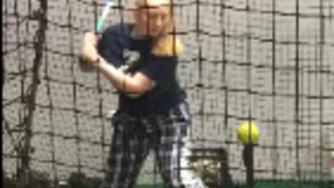 iPhone Girl Softball Bat Flip Hit Fails