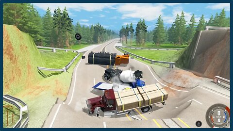 TruckFails | Cars vs Pit #89 | BeamNG.Drive |TrucksFails